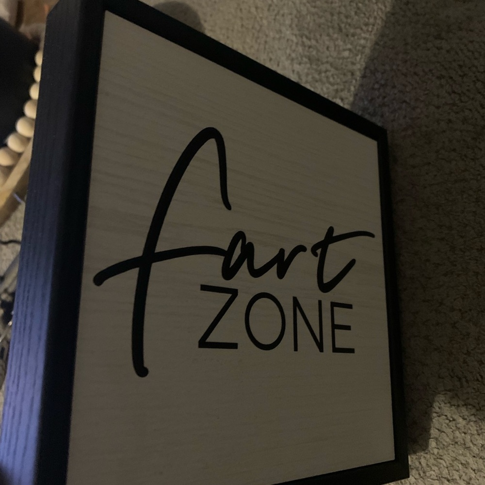 Fun wood signs for any decor! Measurements; 6.5"w x 6.5"h x 1.25"d Material: